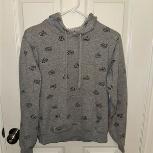 Gray Hoodie With Comment Bubbles